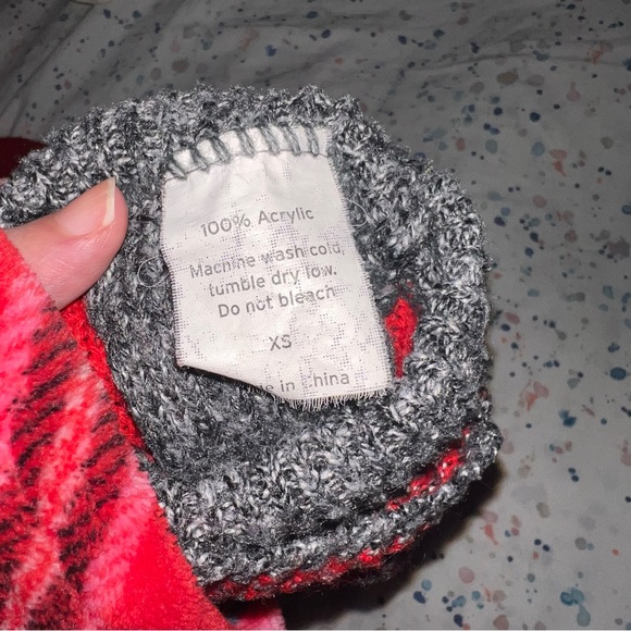 Dog sweater gray with red and black - Picture 5 of 5